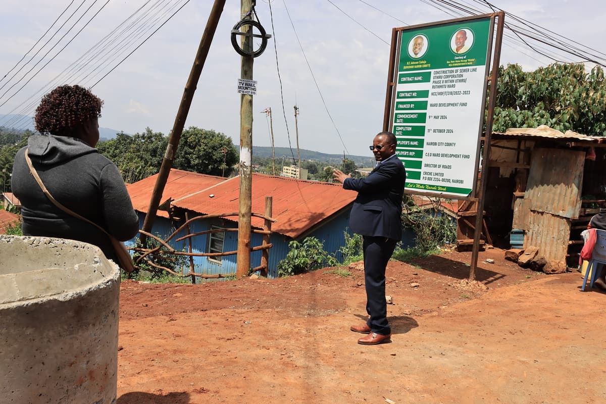 Sewer Line Construction in Uthiru Corporation